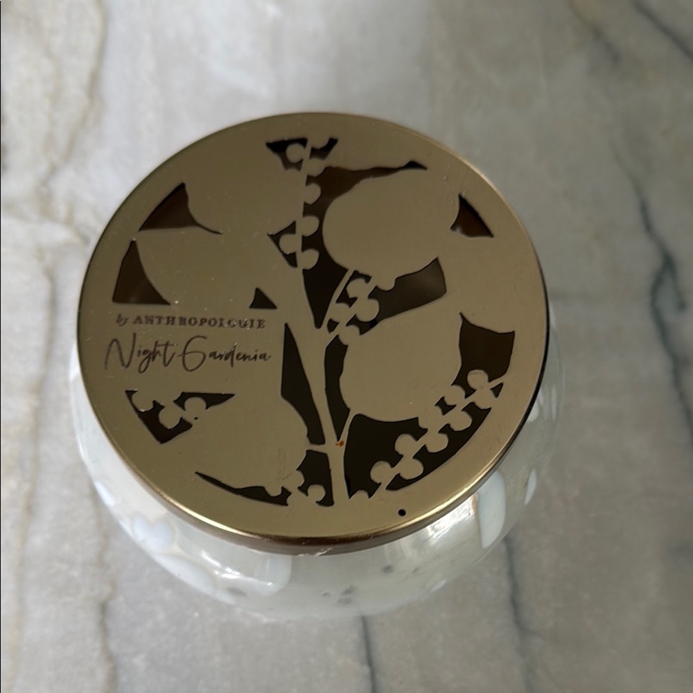 Anthropologie Night Gardenia Candle